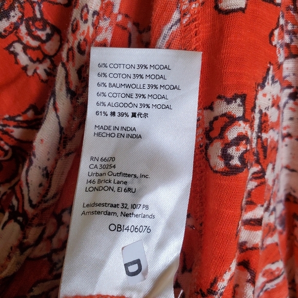 Free People Orange Floral Blouse - Picture 10 of 10